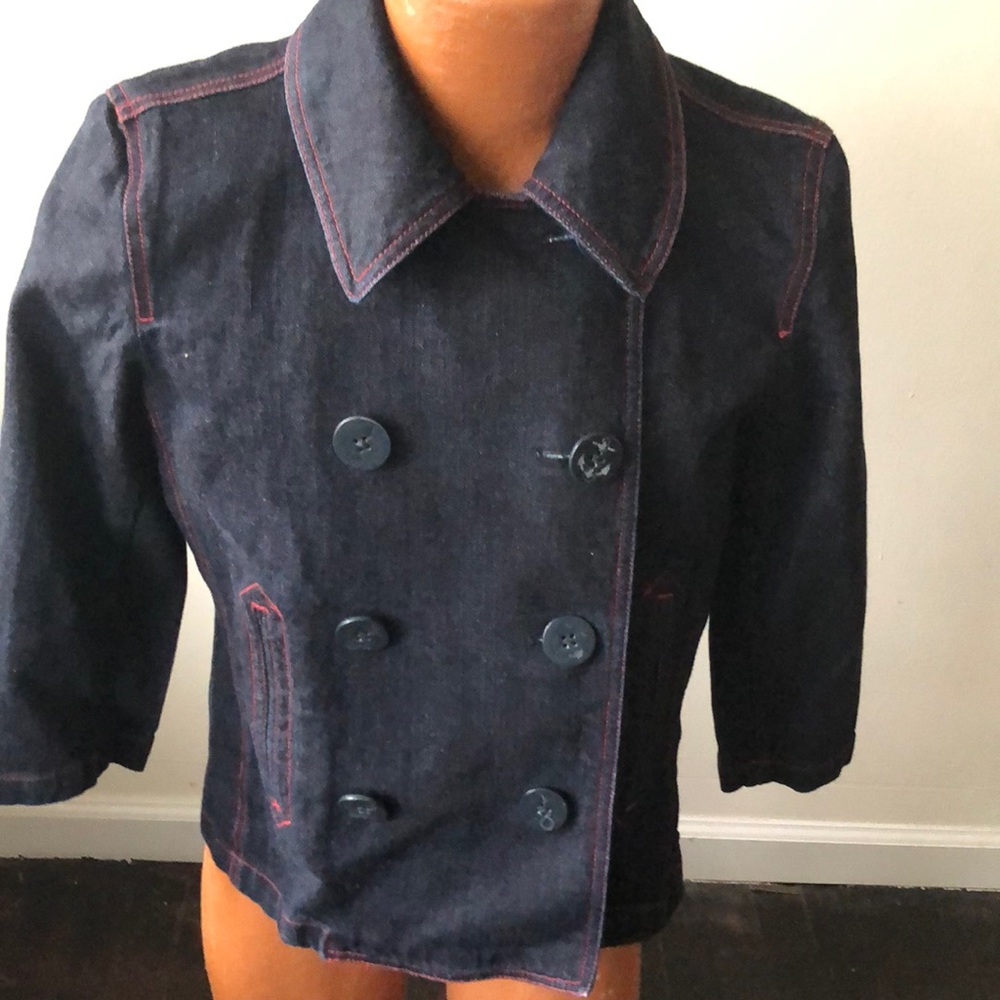 Lauren Ralph Lauren Double Brest Denim Jacket Size L